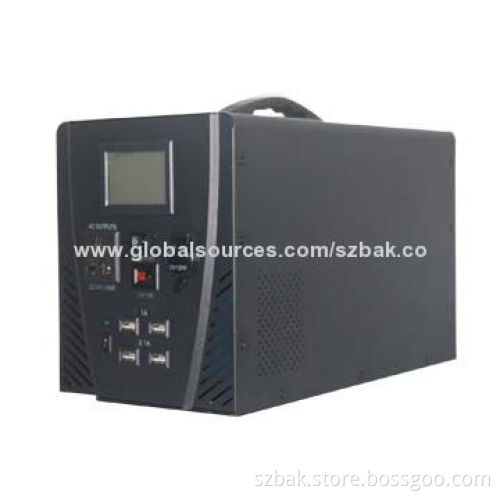 Portable Solar Power System, LiFePO4 Battery, 12V, 20Ah with AC&DC Input, AC&DC Output, LED Screen